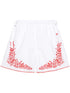 HEARTS EMBROIDERED SHORT